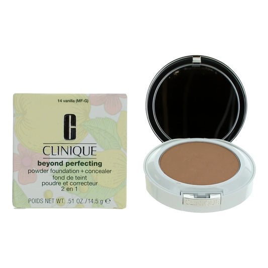 beyond Perfecting .51Oz Powder Foundation + Concealer - 14 Vanilla