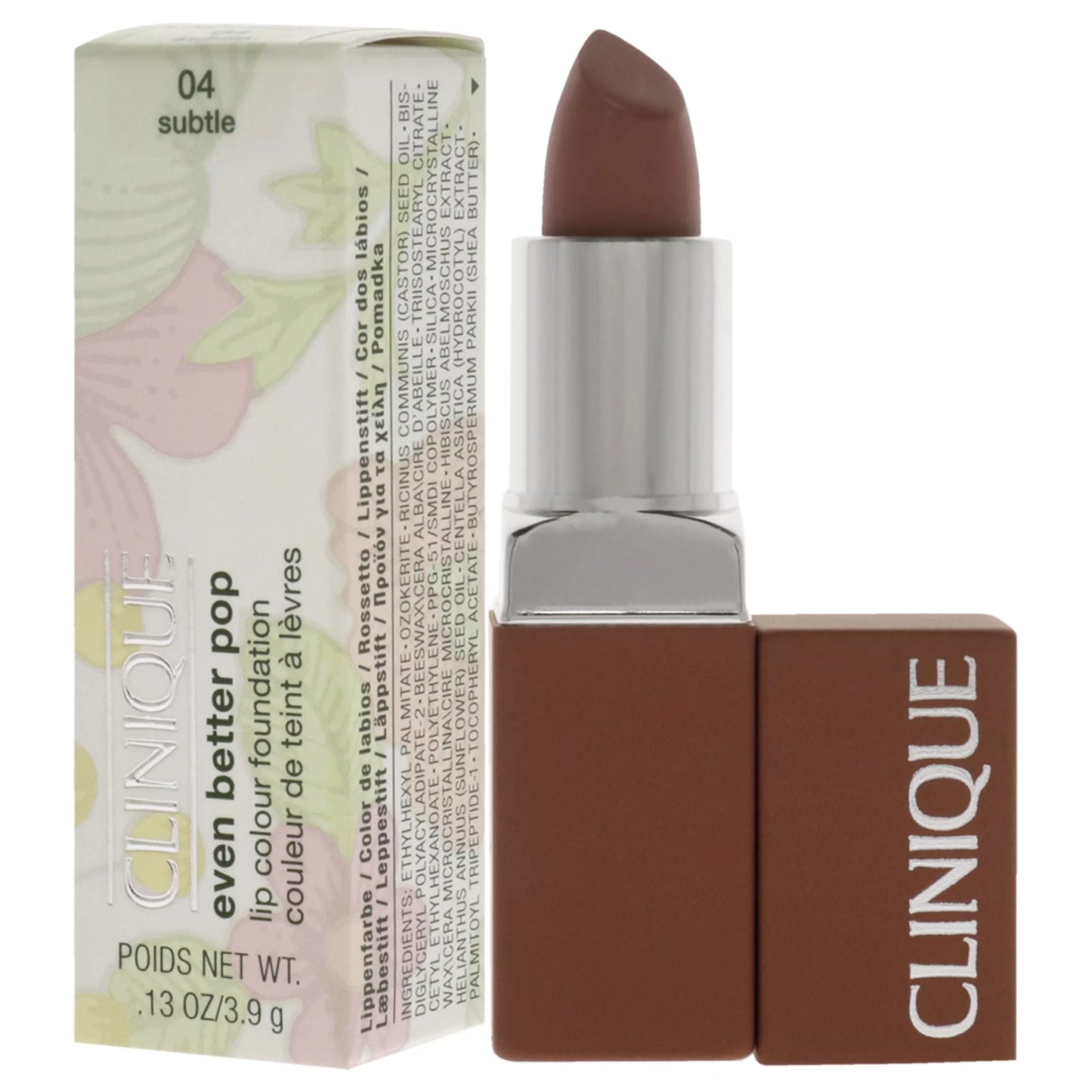 Even Better Pop Lip Colour Foundation Lipstick - 04 Subtle 0.13 Oz Lipstick