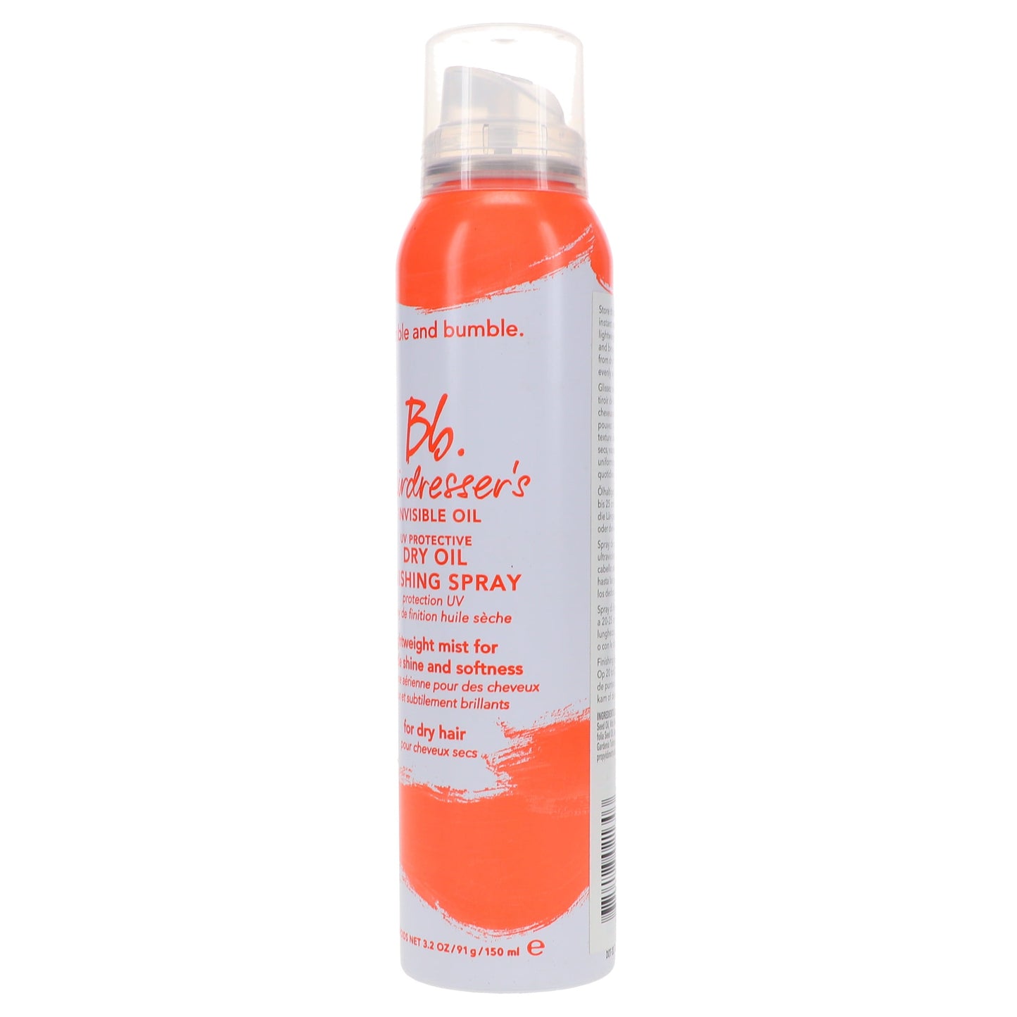 Hairdresser’S Invisible Oil Dry Oil Finishing Spray 3.2 Oz