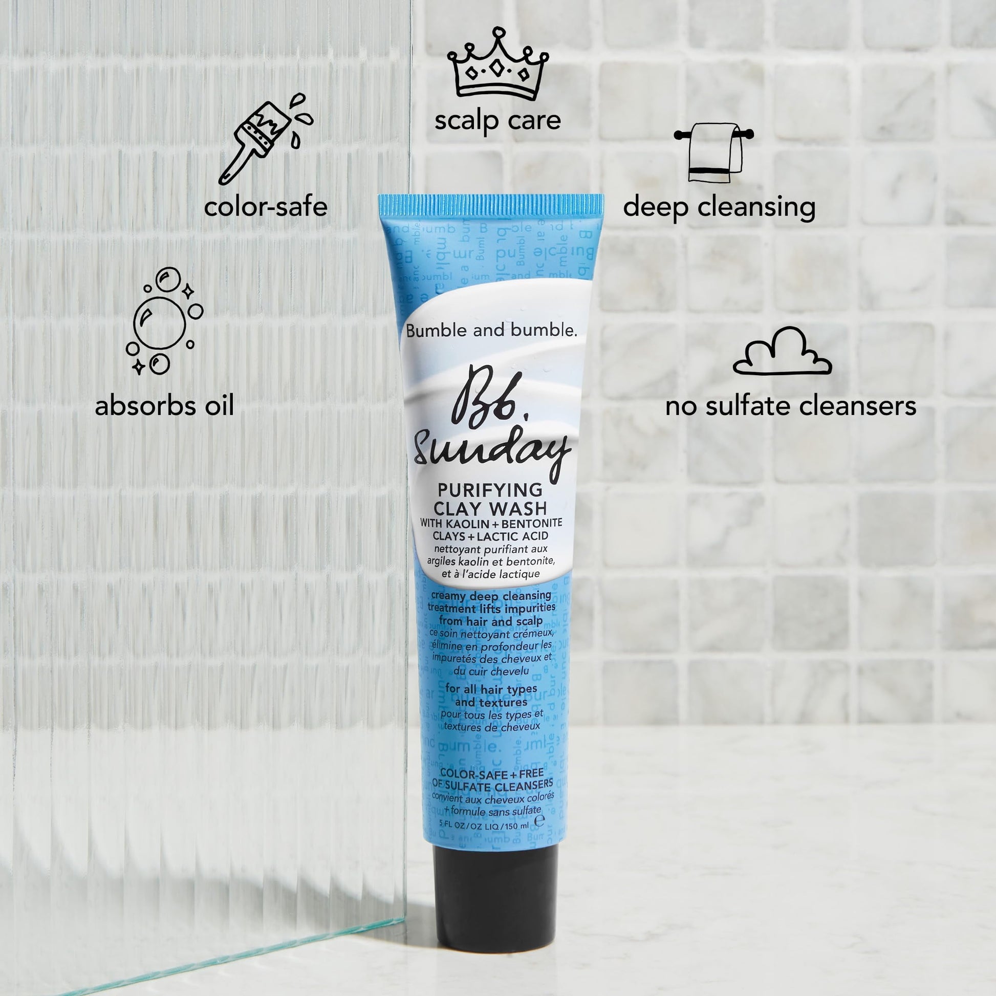 Sunday Purifying Clay Wash 5Oz/150Ml