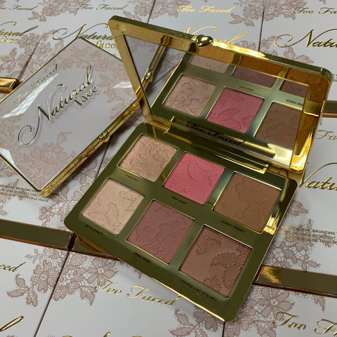 Too Faced Natural Face Highlight, Blush, and Bronzing Veil Face Palette